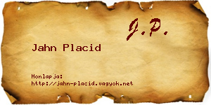 Jahn Placid névjegykártya